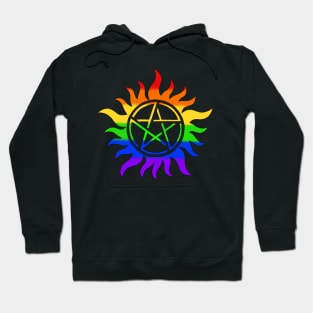 Rainbow Anti Possession Symbol Hoodie